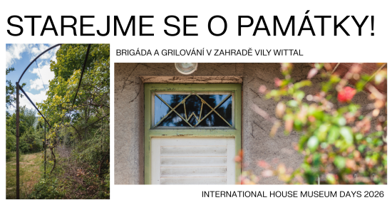 Starejme se o památky! brigáda a grilování v zahradě vily Wittal